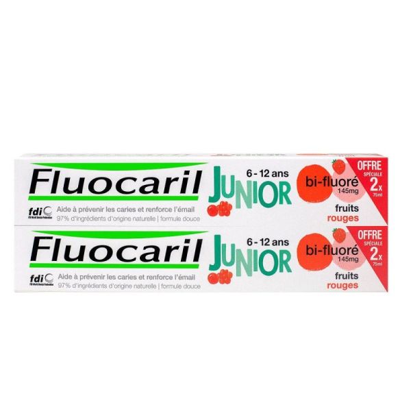 Fluocaril Junior Dent 6-12 Fr Rge 75Ml2